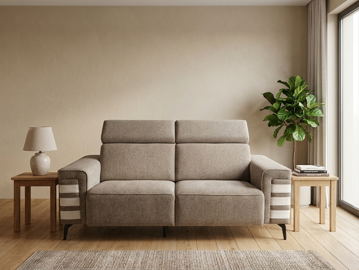 Mysa Designer Sofa with Adjustable Headrest